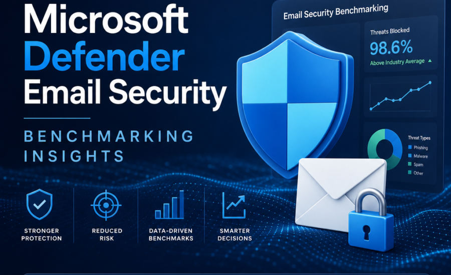 Illustration of Microsoft Defender Email Security Benchmarking Insights