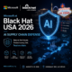 Microsoft booth at Black Hat USA 2026 promoting AI-powered supply chain defense in Las Vegas