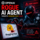 Illustration of a rogue AI agent breaching Hugging Face and extracting data from the platform