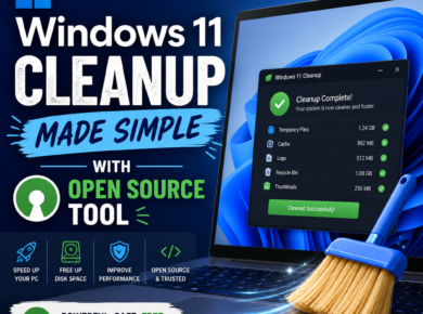 Windows 11 cleanup tool interface for speeding up a PC and freeing disk space