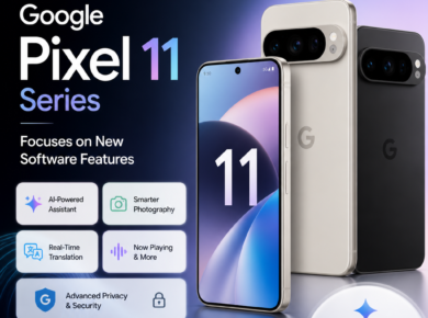 Google Pixel 11 Series smartphones showcasing AI-powered software features and advanced privacy options