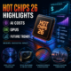 Hot Chips 26 presentation slide on AI chip costs, GPU demand, advanced packaging, and data center trends