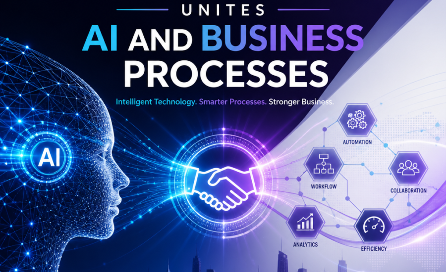 PPCC 2026 conference graphic with AI and human profiles, a digital handshake, and connected technology network