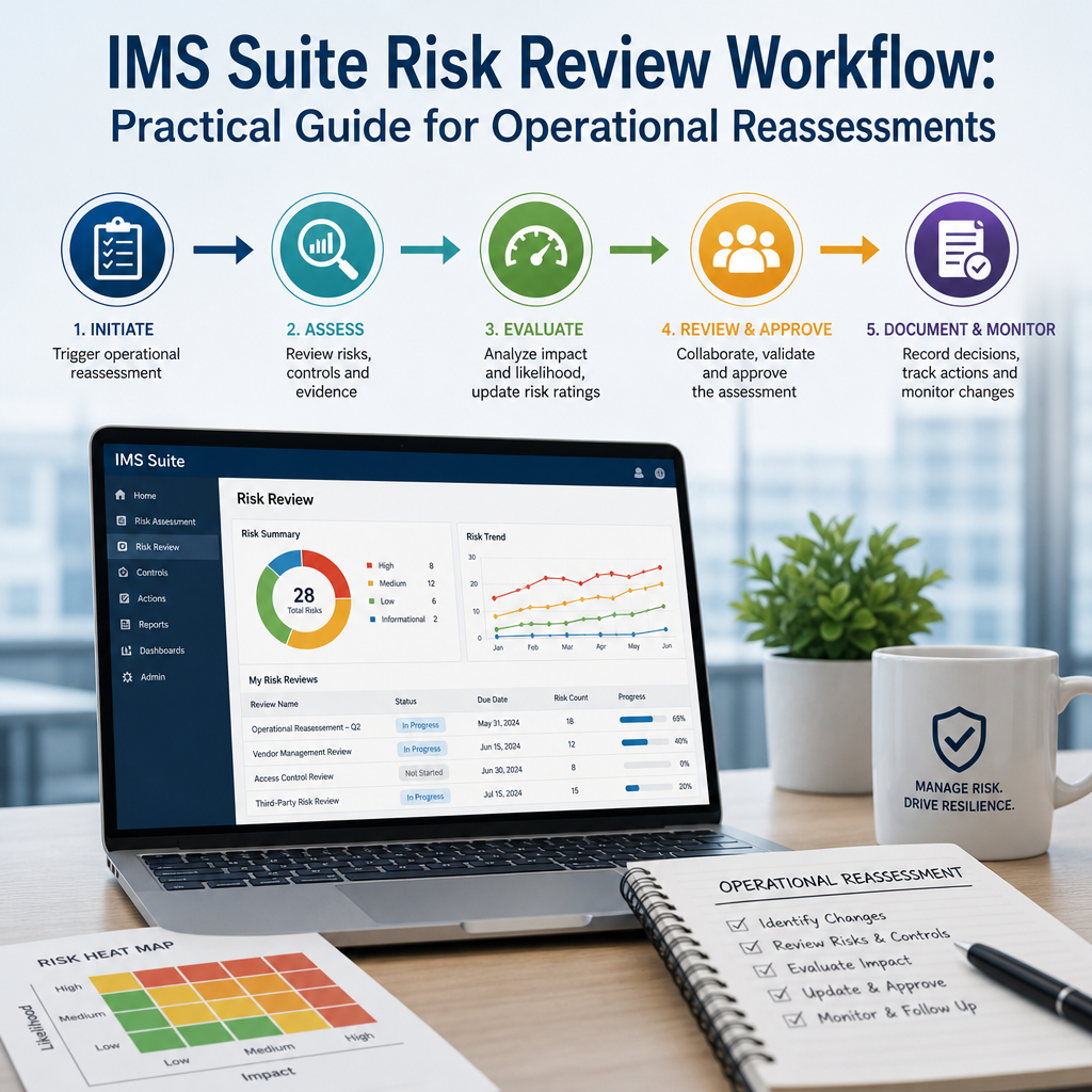 IMS Suite risk review workflow illustration